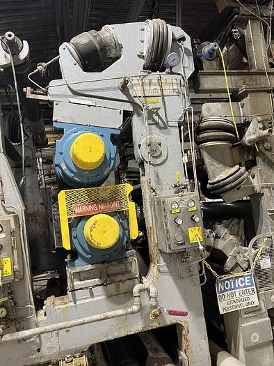 Used Miami Machine 100" Face Press Section With 4 Presses #44966