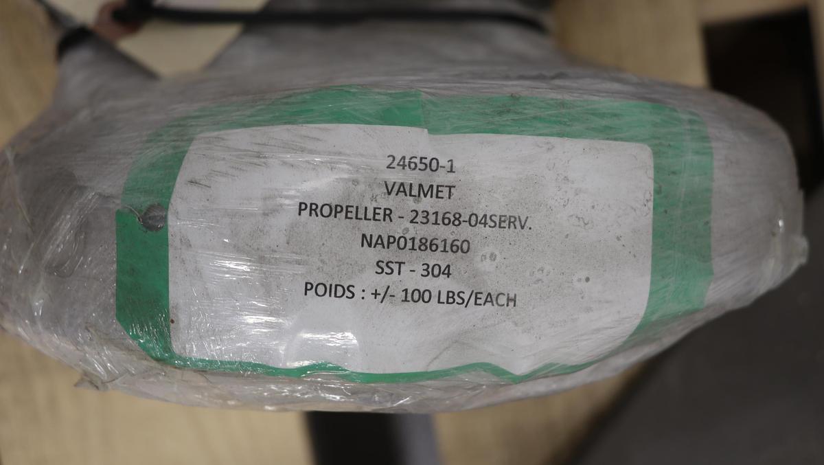 Used Valmet 4-Vane Side Mount Agitator Propeller #47294