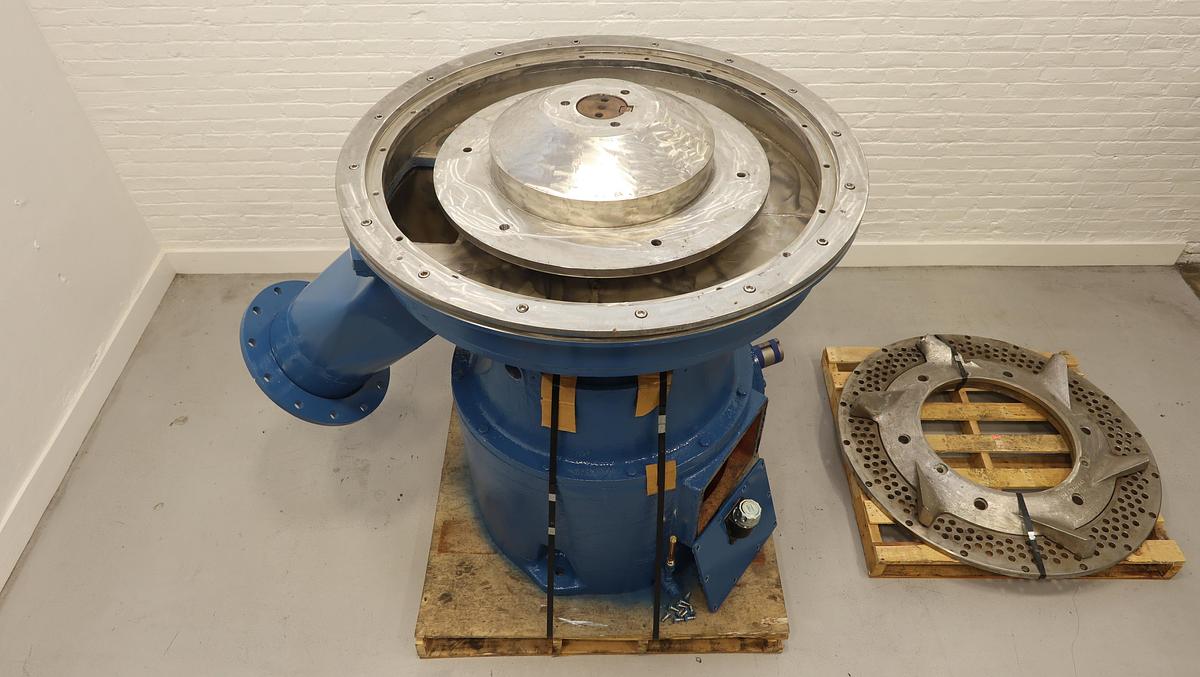 Used Beloit Model 350V Shark Pulper Drive With Rotor & Extraction Plate #47066