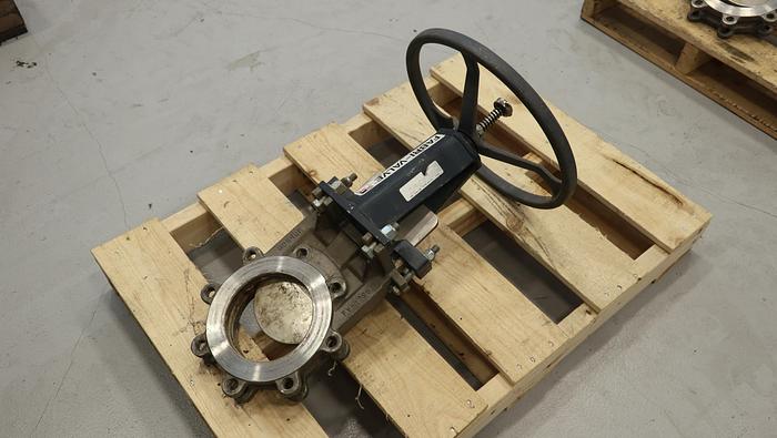 Used Fabri-Valve 6” Hand Operated Knife Gate Valve #45262