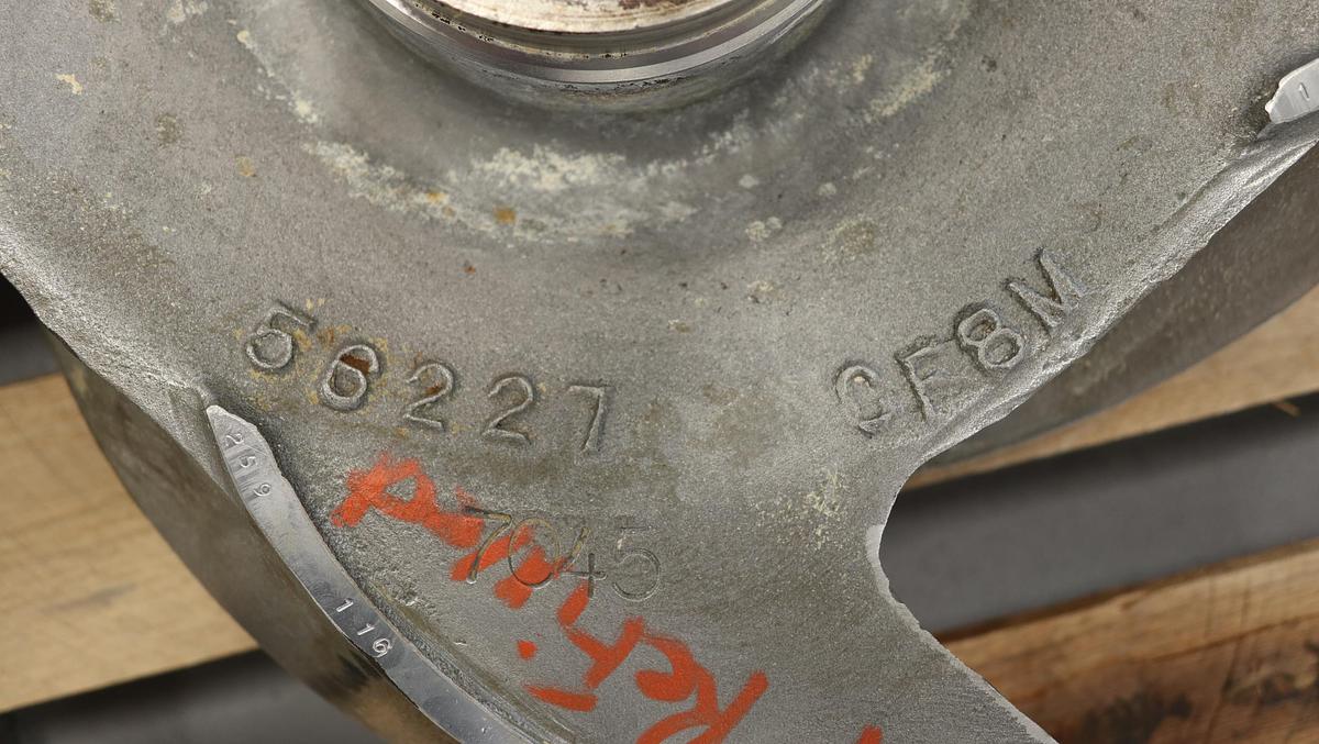 Used Goulds 3175L 10x12x22 & 10x16x22 4-Vane Impeller #46837