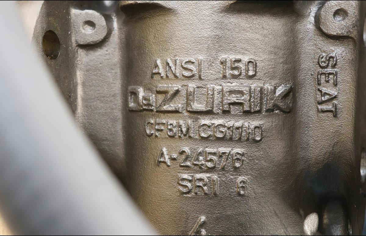 Unused Dezurik 4" Electronic Basis Weight Valve #47091