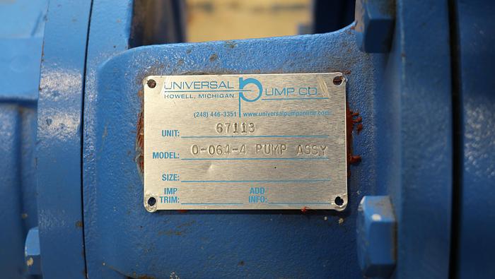 Used Universal Pump Co. 0-064-4 4x6x13 Pump #44745