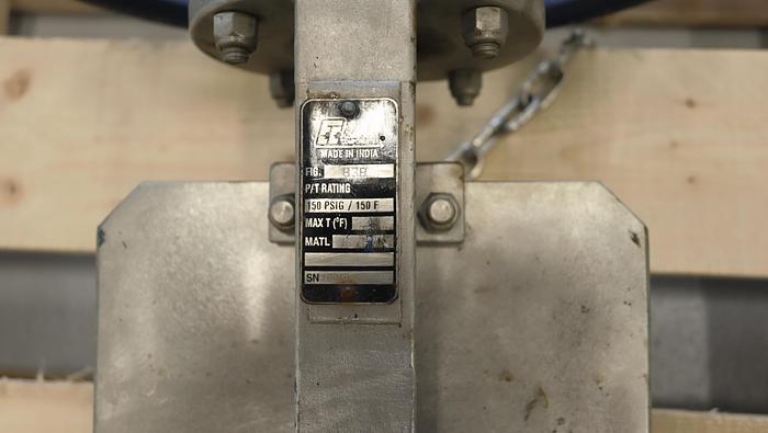 Used Flow Control 8" Hand Operated Knife Gate Valve #45917