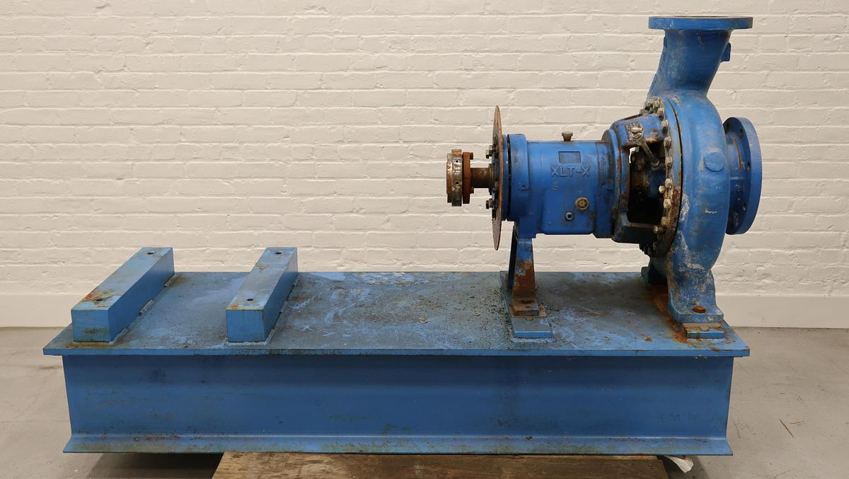 Used Goulds 3196 XLT-X 6x8x15 Pump With Base #47021