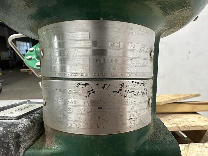 Used Fisher 1" V150 Air Operated Vee Ball Valve #46332