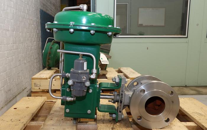 Used Fisher 3" V150 Series B Air Operated Vee Ball Valve #46256