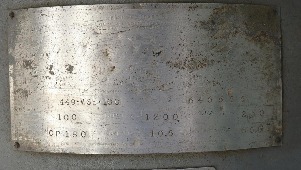 Refurbished Ligntnin 449.VSE.100 Side Mount Agitator Drive Assembly #46660