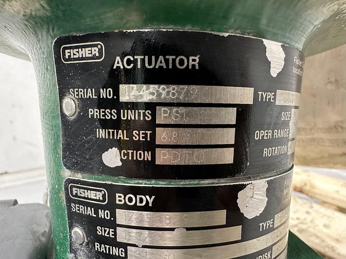 Used Fisher 1.5" V150 Air Operated Vee Ball Valve #46343