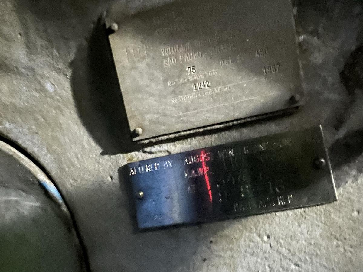 Used Dryer Can Section, (35) 224" Face x 60" Diameter #47085