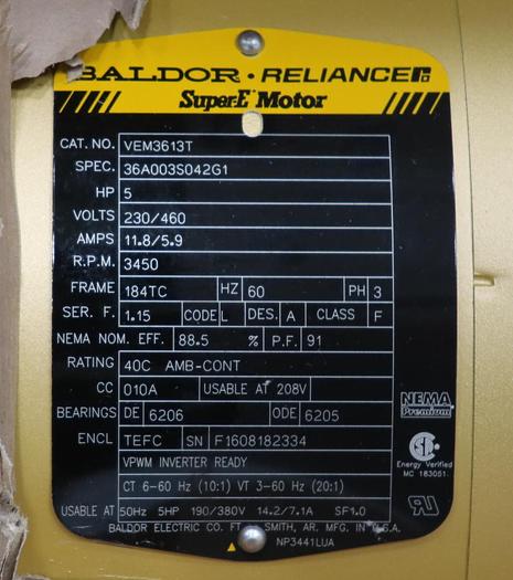 Unused Goulds E-SV ESV 2X2X4-2P-PM 2x2X4 Multi-Stage Pump #45724