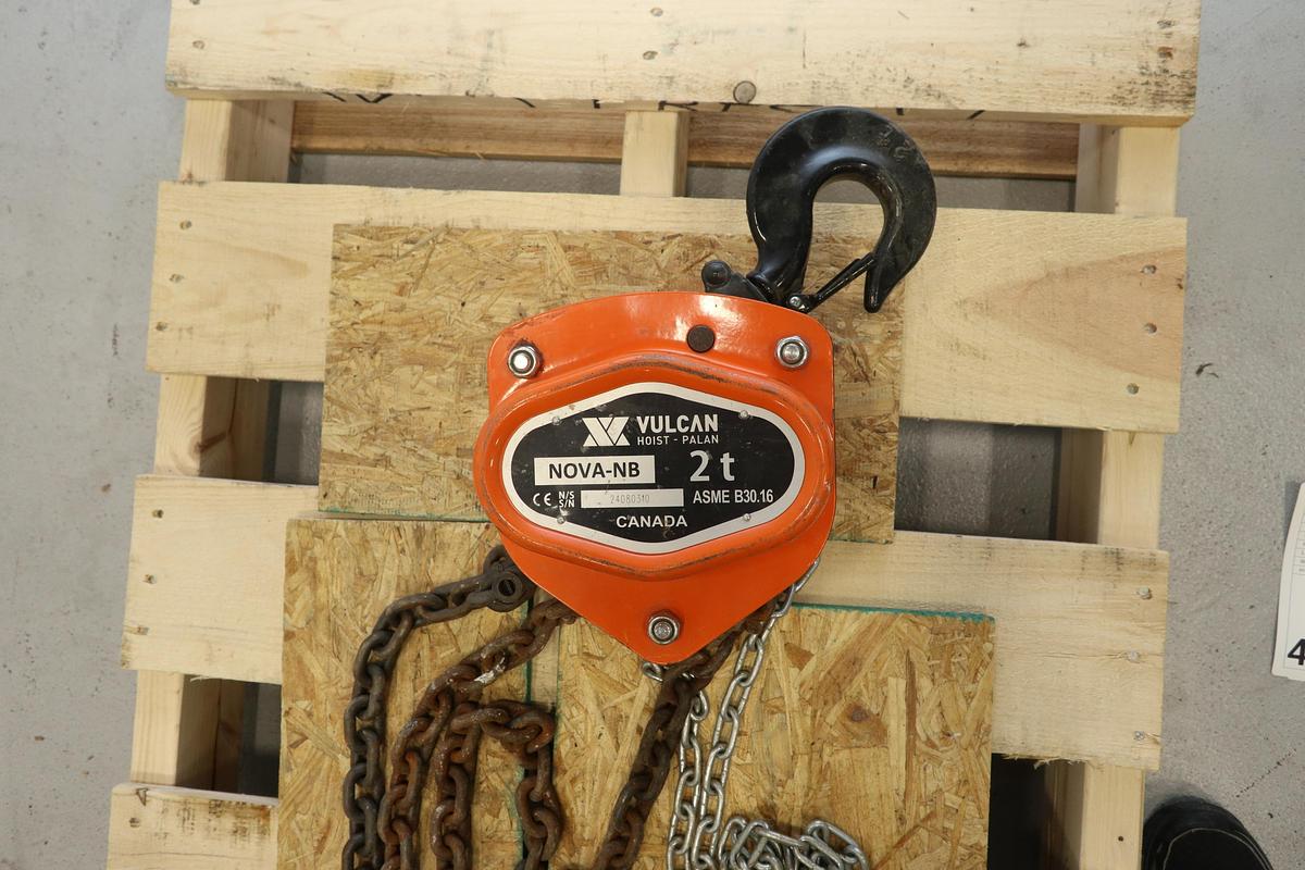 Used Vulcan NOVA-NB 2-Ton Hoist #47549