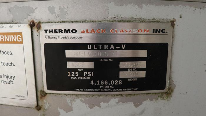 Used BLACK CLAWSON UV500 #44912