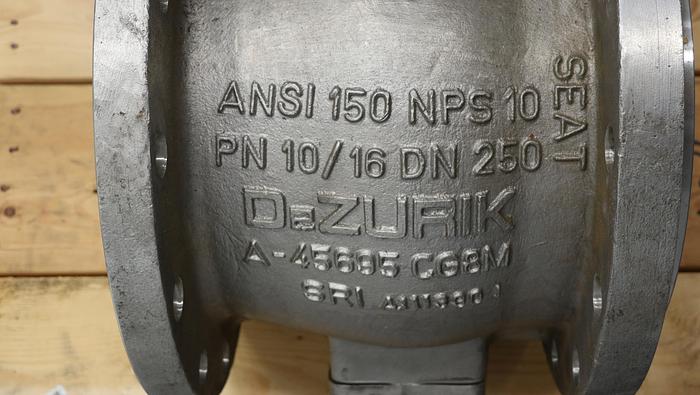 Refurbished Dezurik 10" Air Operated V-Ball Valve #45857