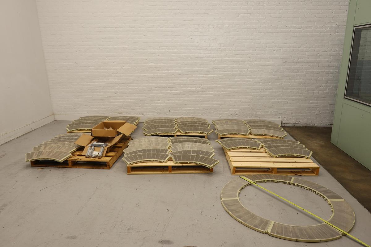 Unused Finckh EFK 1335 Thickener Disc Segments, Take Off Teeth, Rods, Nuts, and O Ring Material #47534