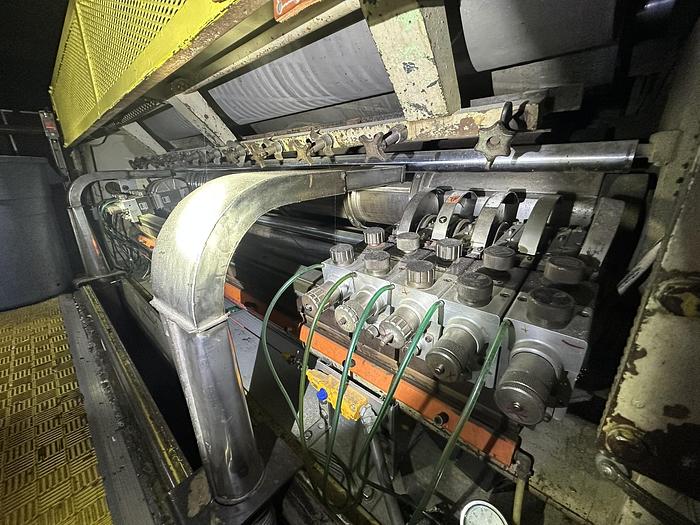 Used Cameron 88" Rewinder With Martin Shaftless Floor Pick-up Unwind #46473