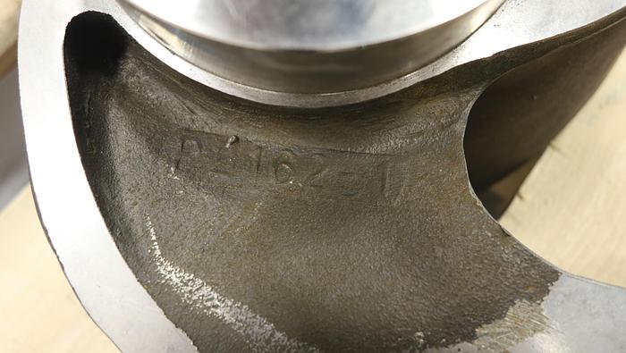 Unused Allis Chalmers 21" Diameter 3-Vane Stainless Steel Impeller #45993