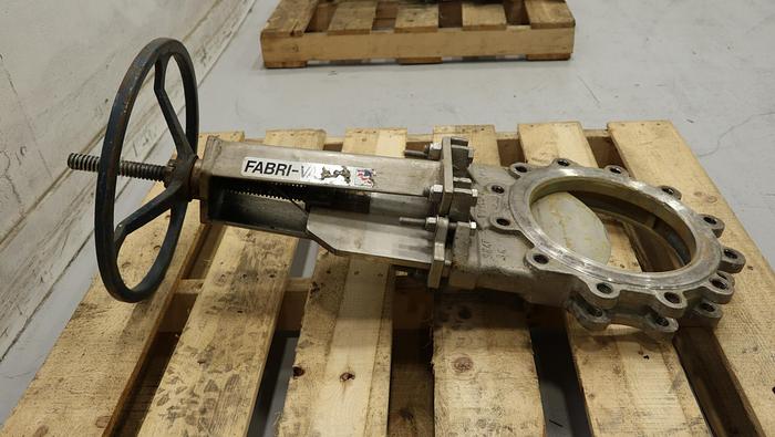 Used FABRI-VALVE 10" Hand Operated Knife Gate Valve #46254