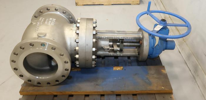 Unused Velan 10" Hand Operated Globe Valve #45910