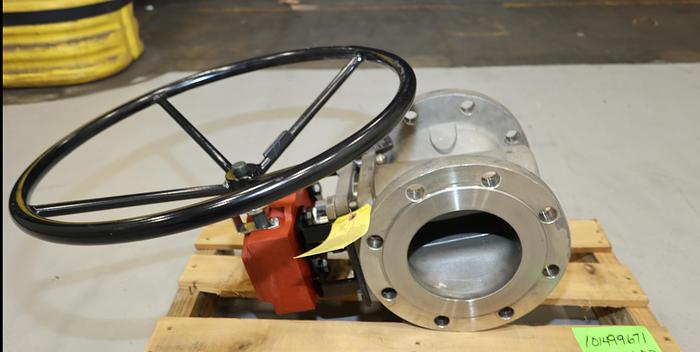 Unused Durco 6" Hand Operated Plug Valve #45851