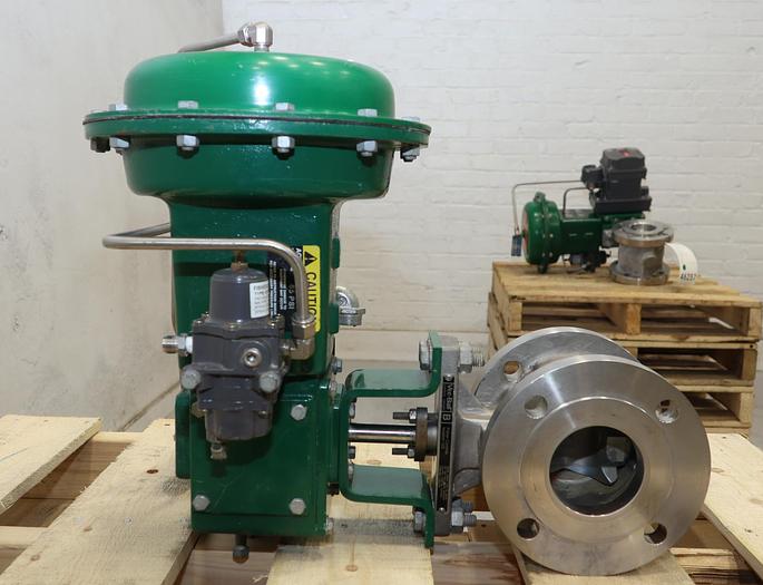 Used Fisher 3" V150 Series B Air Operated Vee Ball Valve #46258