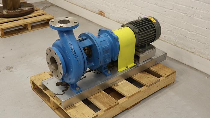 Used Goulds 3196 3x4x8 Pump & Westing House A/C Motor #45407