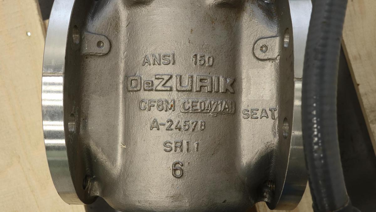 Used Dezurik 6" Electronic Basis Weight Valve #47118