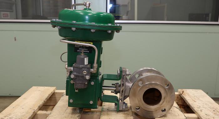 Used Fisher 3" V150 Series B Air Operated Vee Ball Valve #46260