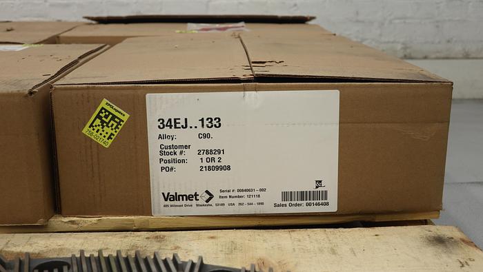 Unused Valmet 34" Refiner Plate Set #46013