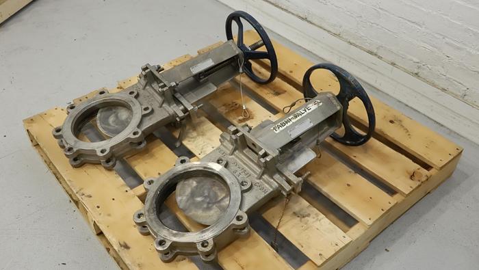 Used Fabri-Valve 8" Hand Operated Knife Gate Valve #46318