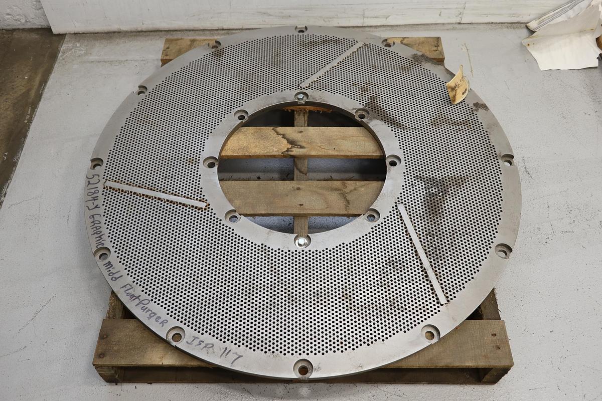 Unused Black Clawson Float Purger Size 150-34 Extraction Plate #47566