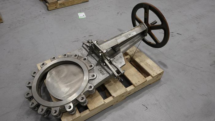 Unused Fabri-Valve 16" Hand Operated Knife Gate Valve #46376