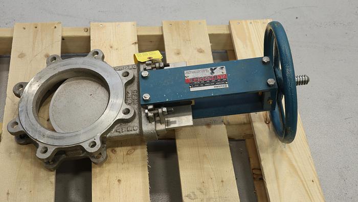 Used Dezurik 8" Hand Operated Knife Gate Valve#45943