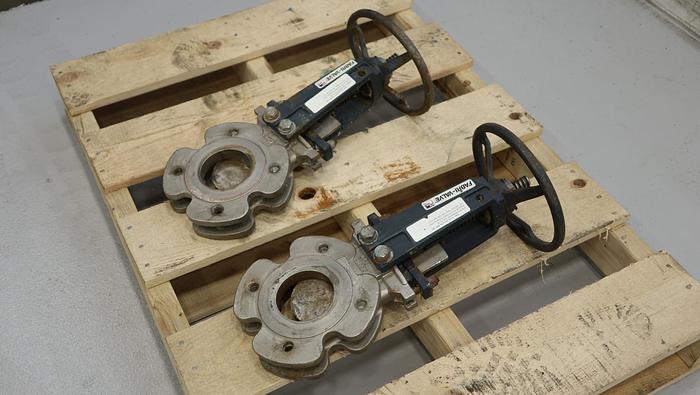 Used Fabri-Valve 3” Hand Operated Knife Gate Valve #45592