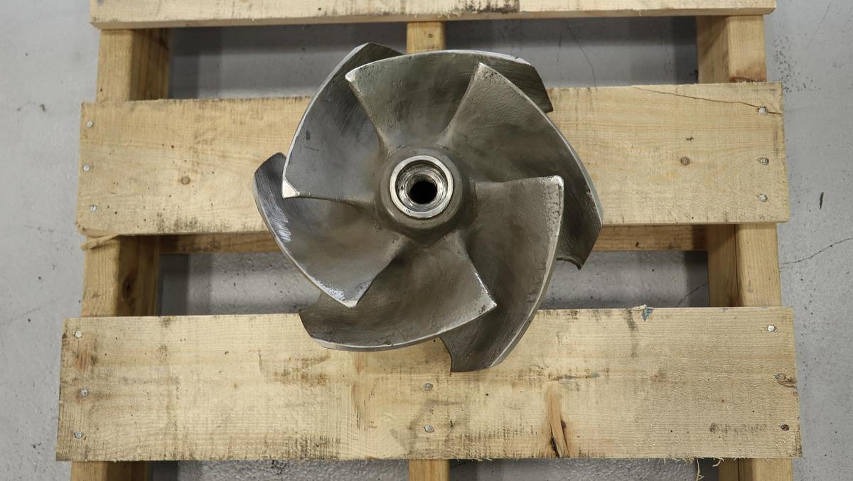Used Goulds 3175 M 8x10x14 5-Vane Impeller #46935