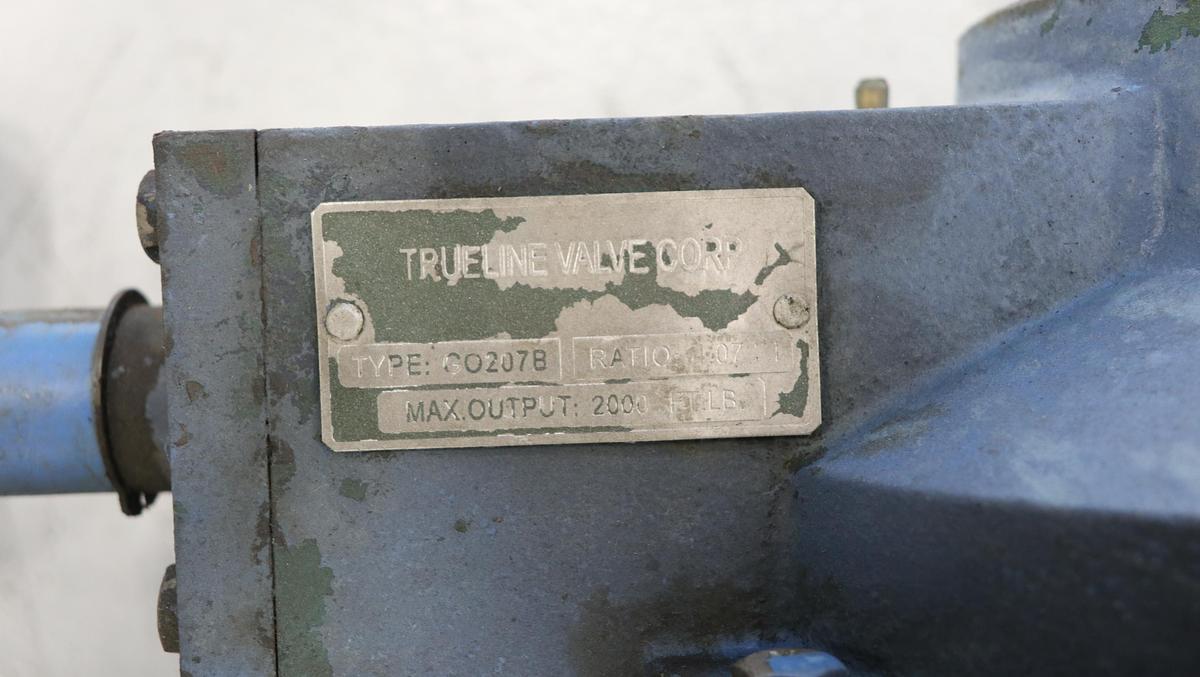 Used True Line 24" Hand Operated V-Port Knife Gate Valve #45175