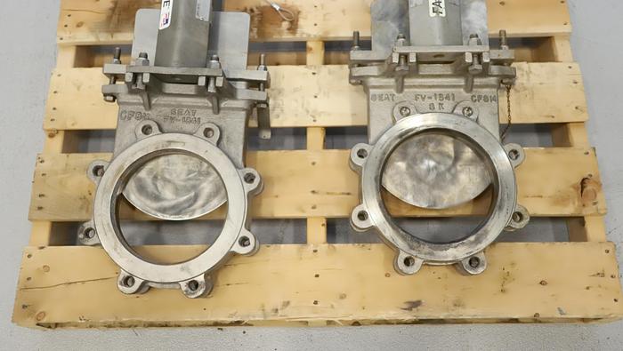 Used Fabri-Valve 8" Hand Operated Knife Gate Valve #46318