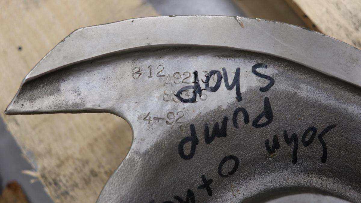 Used Goulds 3175 S 4x6x14 4-Vane Impeller #46826