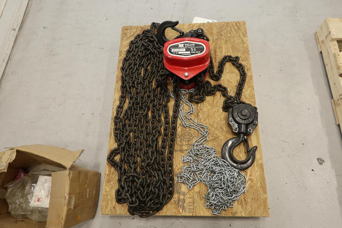 Used Vulcan NOVA-NB-OLP 5-Ton Hoist #47547