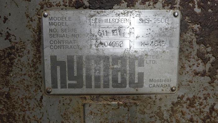 Used Hymac SHS-3500 Inclined Thickener #44773