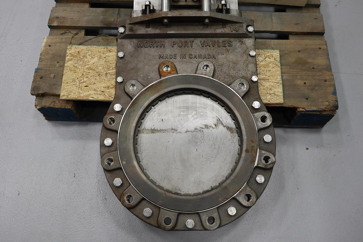 Unused North Port Valves 14" Air Operated Knife Gate Valve #47341