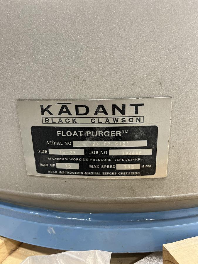 Unused Black Clawson 75-25 Float Purger Body #47671