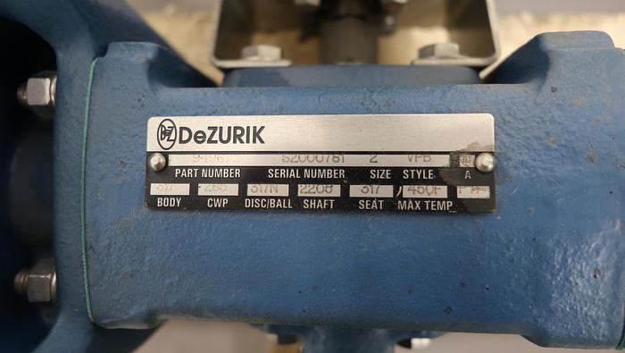 Unused Dezurik 2" Air Operated Vee Ball Valve #46366