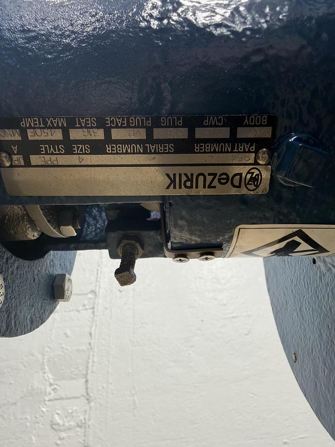 Unused Dezurik 4" Electronic Basis Weight Valve #46871