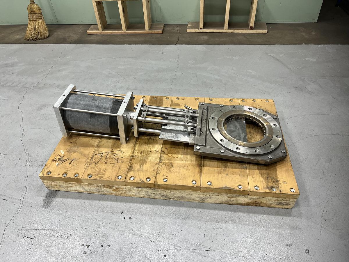 Unused NPV 10" Air Operated Knife Gate Valve #47171