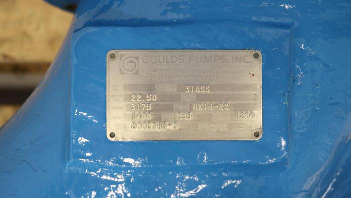Used Goulds 3175 8x14x22 Pump #45594