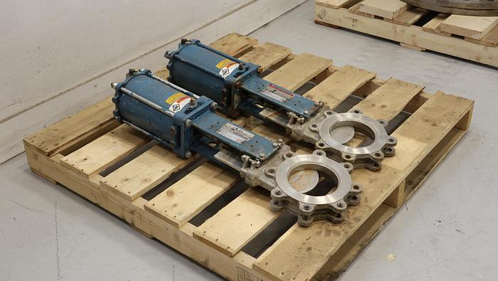 Used Dezurik 6" Air Operated Knife Gate Valve #44808