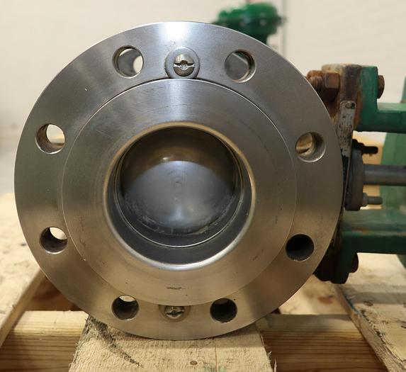 Used Fisher 4" V150 Air Operated Vee Ball Valve #46255
