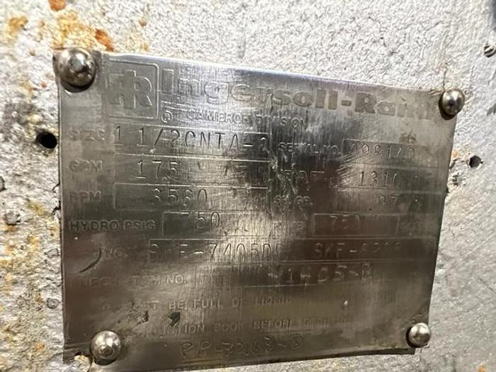 Refurbished Ingersoll Rand CNTA Boiler Feed Pump #40790