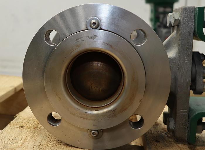 Used Fisher 3" V150 Series B Air Operated Vee Ball Valve #46256